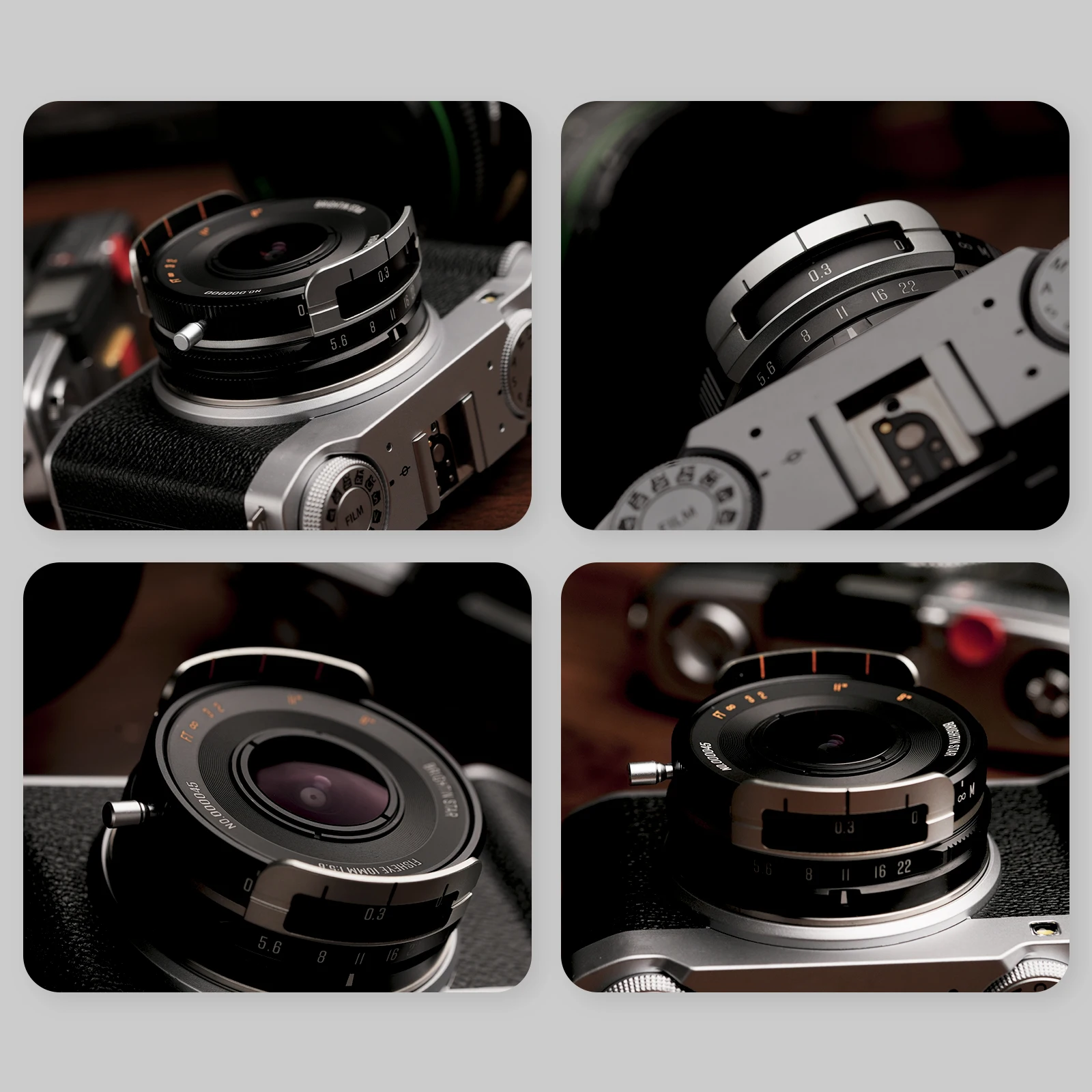 브라이트인 스타 APS-C 10mm F5.6 프로 수동 초점 렌즈 ( ZV-E10, 캐논 EF-M, 니콘 Z, 후지필름 XF 호환)
