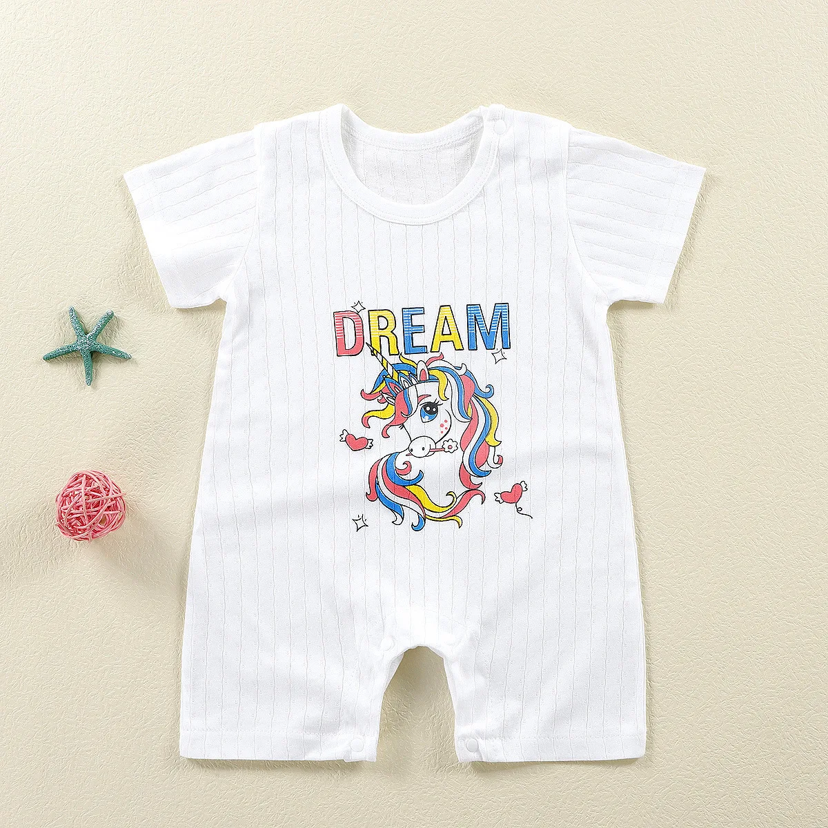 Summer Baby Jumpsuit Short Sleeved Newborn Boys Girls Romper Baby Jumpsuit Kid Clothes Children's Clothing 4