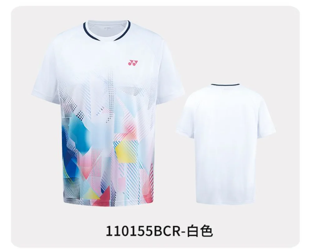 YONEX New Badminton Tennis Clothing Sports Short-sleeved T-shirt Comfortable Breathable Sweat-absorbent Quick-drying Top