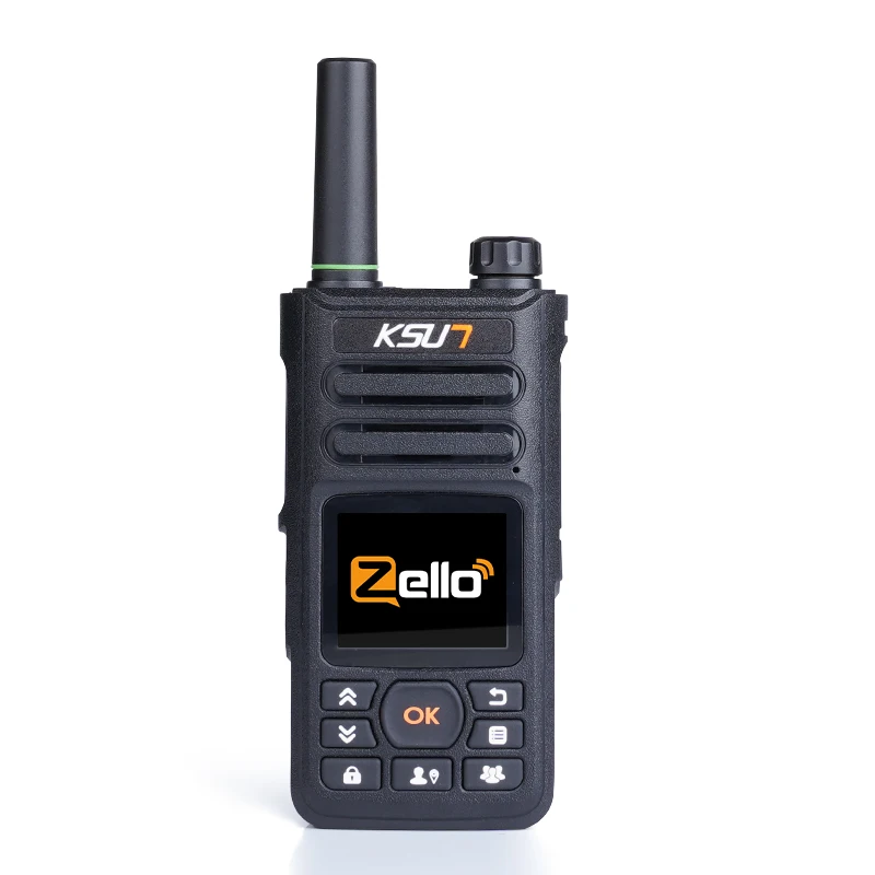 PTT Zello-Walkie Talkie 4g, tarjeta Sim, red WiFi, teléfono celular, Radio de largo alcance, 100 millas, GPS, profesional, KSW-ZL18