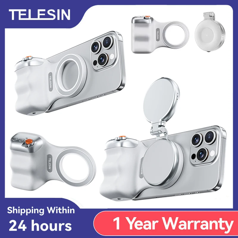 Magnetic Phone Camera Shoot Hand Grip Phone Holder Shooting Aid Remote Control Handle for Iphone HUAWEI SAMSUNG Phone