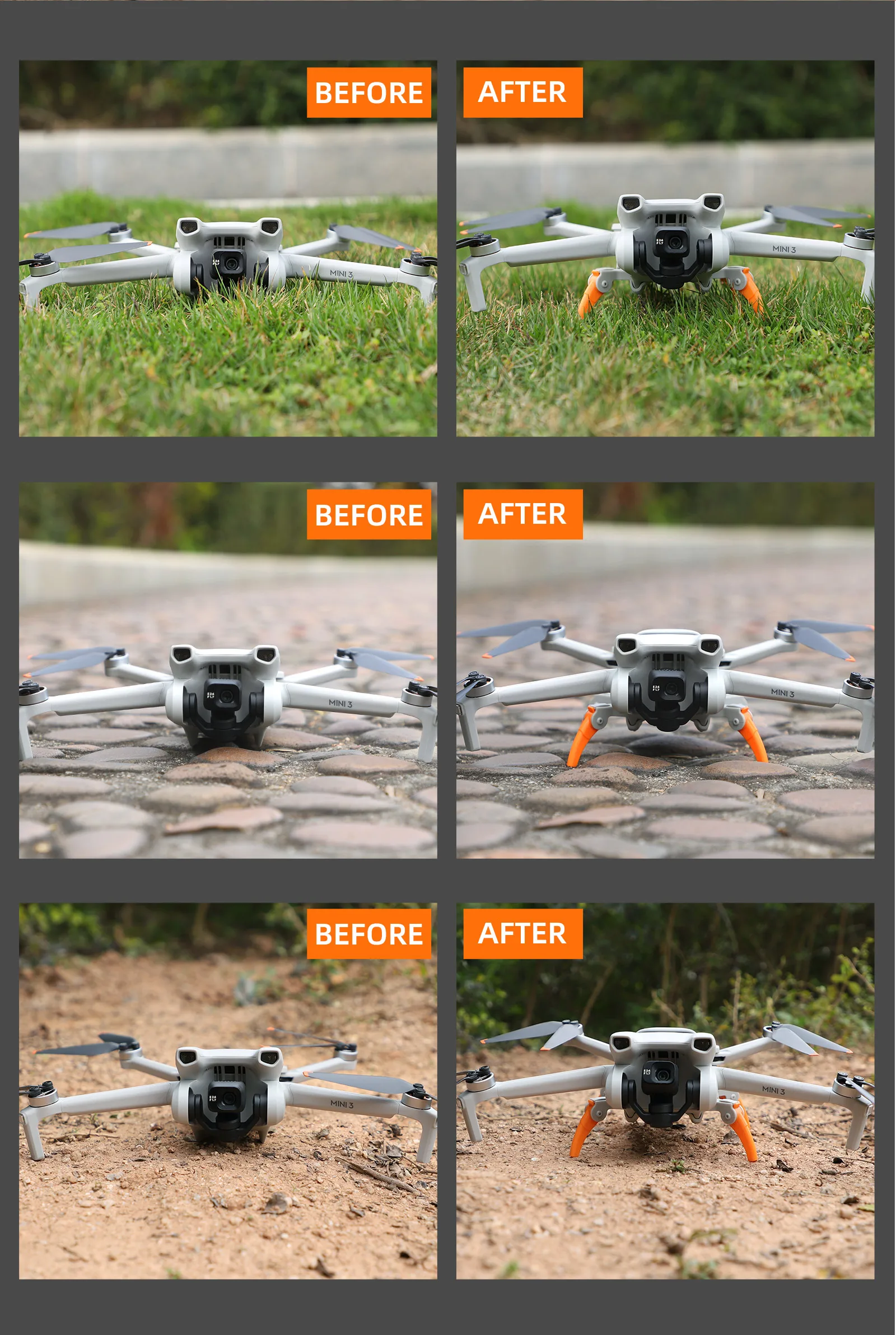 Landing Gear Heightened Spider Gears Extensions Support Leg Protector for DJI Mini 3 Drone Accessories drone landing gear,drone accessories