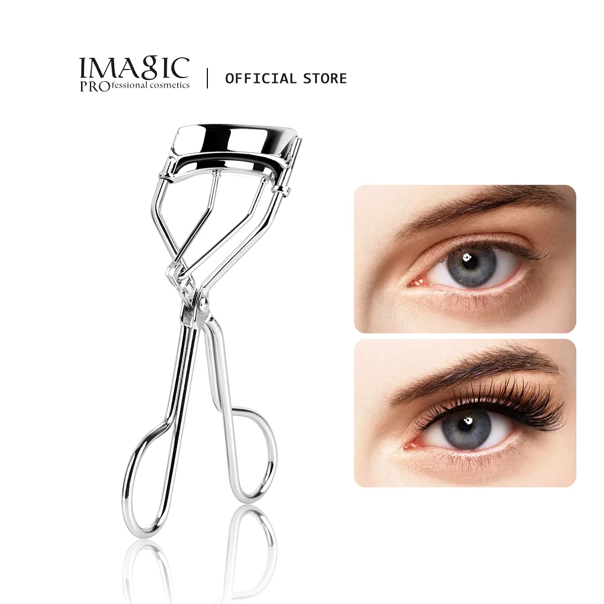 Eyelash Curler 1Pcs Silver Portable Long Lasting Natural Curling Not Hurt Eyelashes Folding Beauty Tool