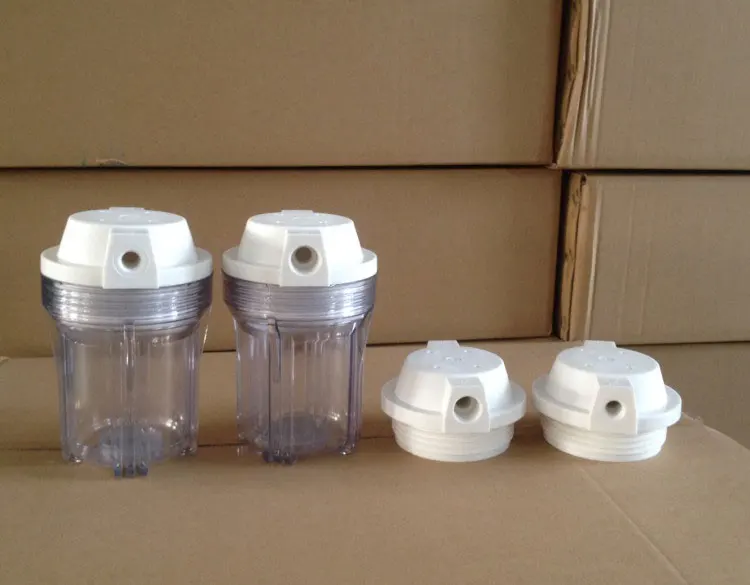RO Water purifier parts transparent housing 5 inches 1/2" 180MM diameter 120MM max pressure 25kg（2pcs）