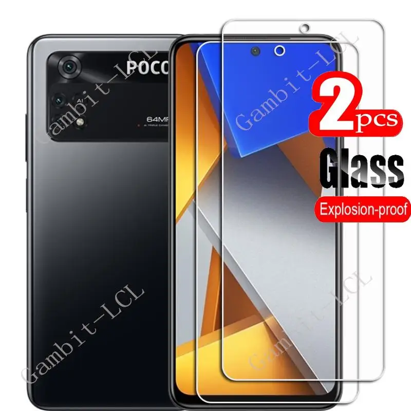 

2PCS FOR Xiaomi Poco X4 Pro 5G 6.67" HD Tempered Glass Protective On PocOX4Pro Phone Screen Protector Film Cover