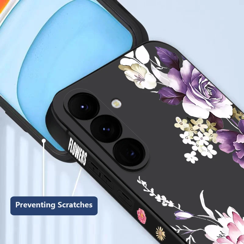 Purple Peony Flower Phone Case Cover