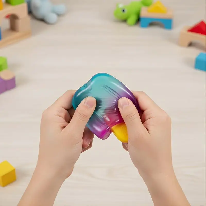 Sensory Stress Relief Squishy Ice Cream Cube - Fun and Soothing Toy