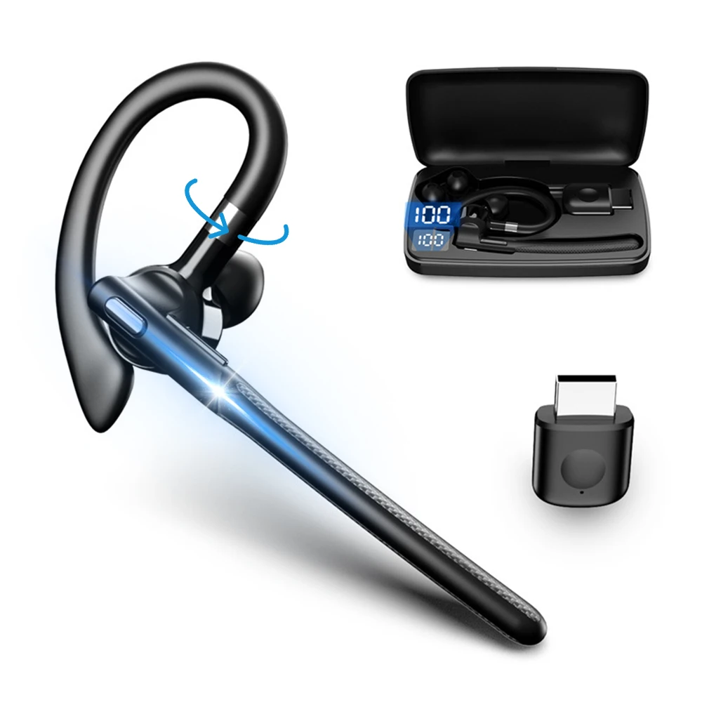 2025 New Business Headset Wireless Bluetooth 5.4 Headset Over-Ear Sports Headphone Noise Canceling With Dual-Mic Handsfree