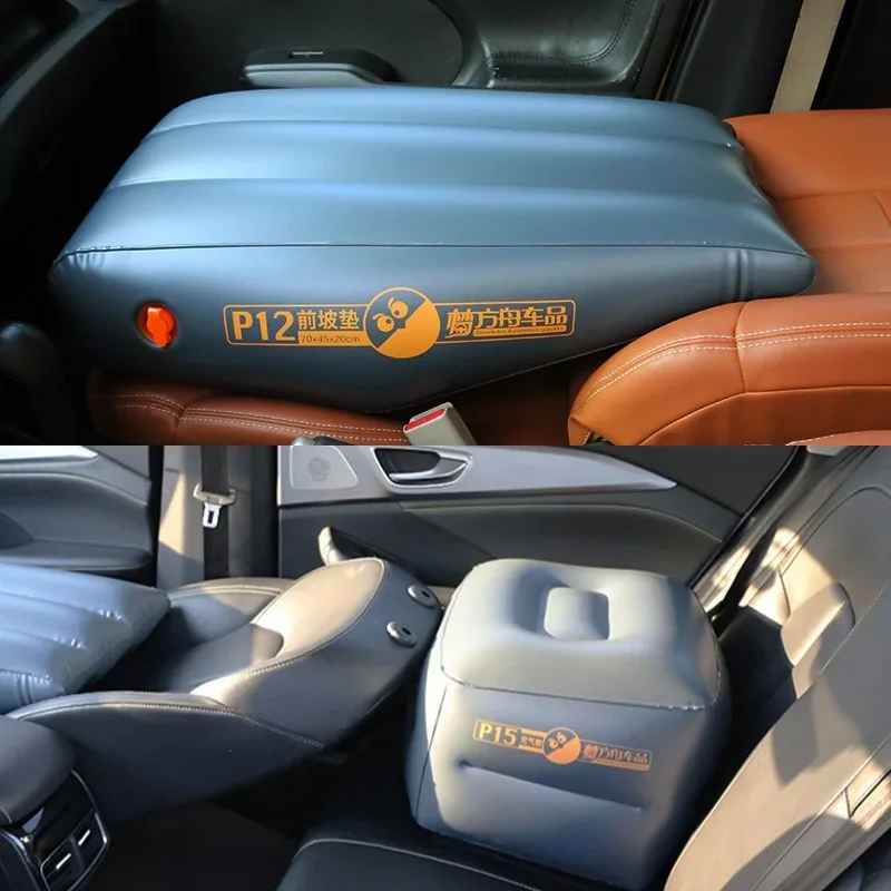 Car Travel Inflatable Mattress Interior Accessories Vehicle leveling Folding Mat Front Slope Pad Rear Seat Space Gap Mattress