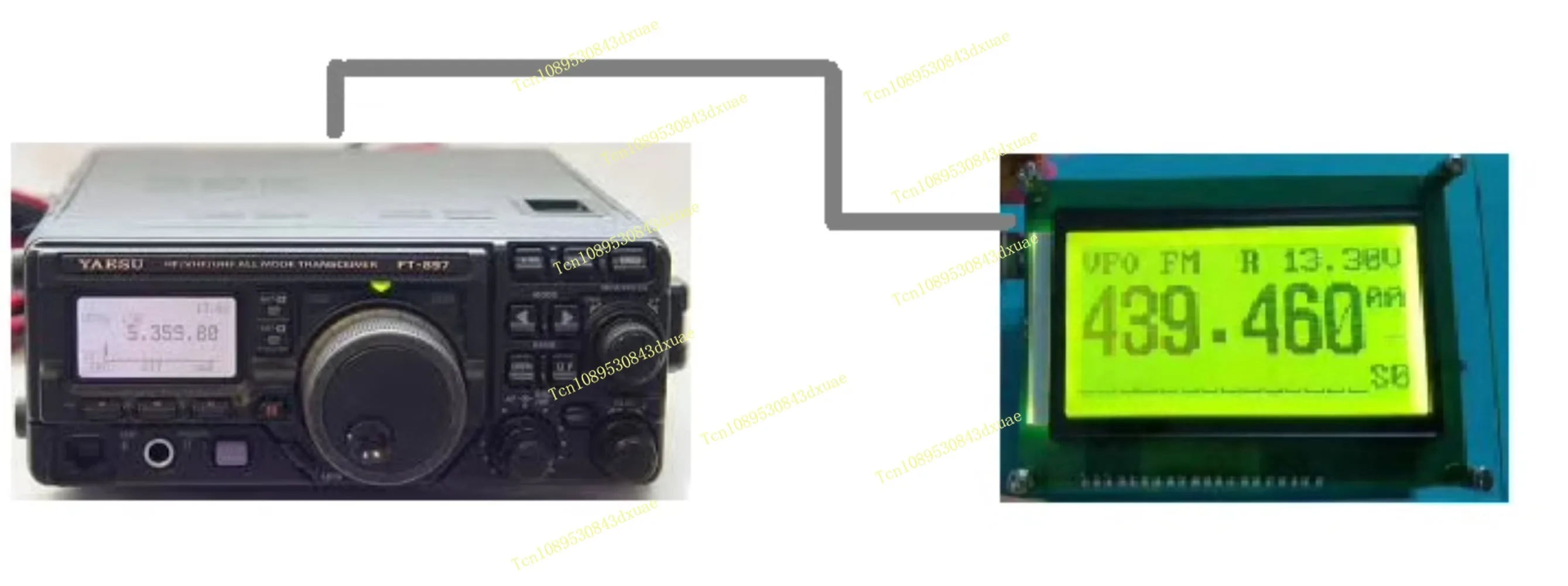 External Cat Display 12864 LCD For YAESU FT-817 FT-818 FT-857 FT