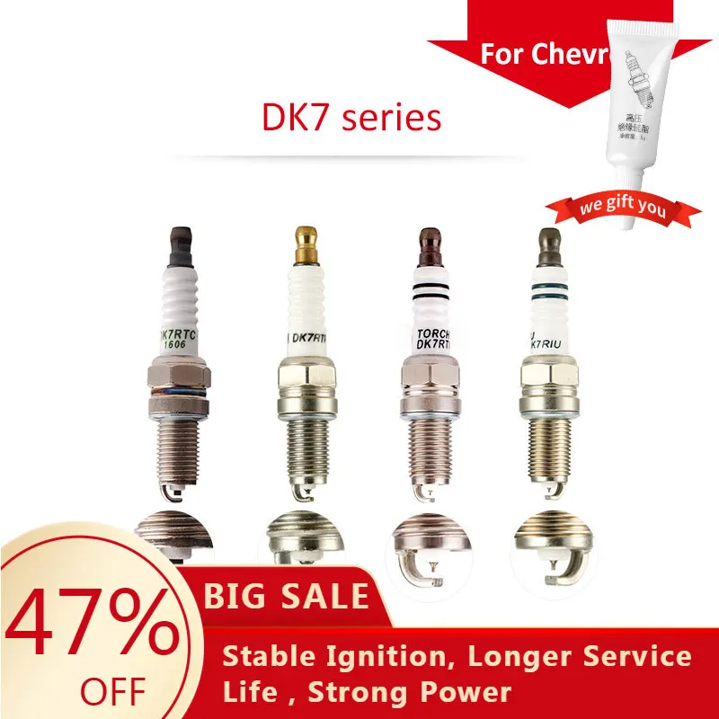 

4 шт./6 шт., свечи зажигания D7R серии DK7RTC для Chevrolet/spark/FAW Junpai D60/OLEY/V5/Xenia S80