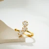 18K Gold Plated Simple Star Zircon CZ Ear Cuff Clip Earrings No Pierced Crystal Stainless Steel Earclips Earcuff Ear Wrap Clips 4