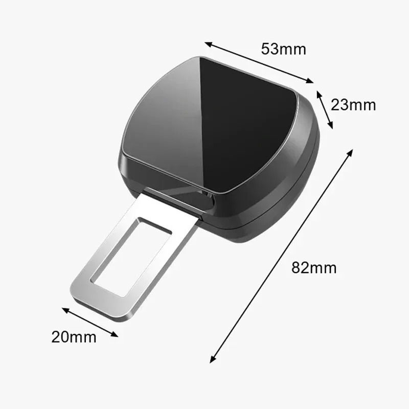 1/2Pcs Car Seat Belt Clip Extender Safety Seatbelt Lock Buckle Plug Thick Insert Socket Extender Safety Buckle For Tesla Porsche