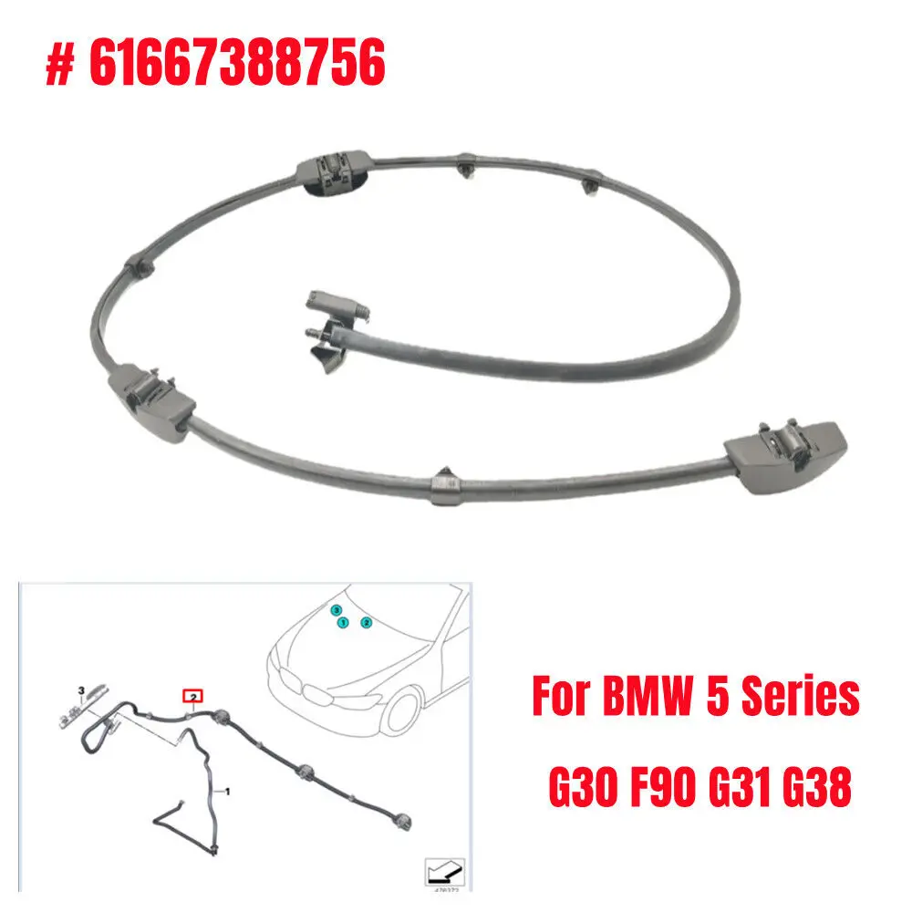 61667388756 Per Bmw Serie 5 G30 G31 G38 F90 M5 Auto Anteriore Parabrezza Rondella Ugello Accessori Ricambi Auto Di Ricambio