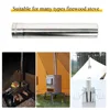 Soomloom Titanium Stove Accessories - Titanium Chimney Extension Pipe, Lightweight Extendable Pipe for Camping Firewood Stove 5