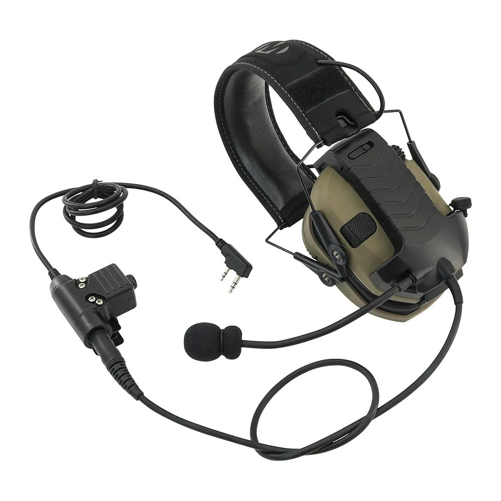 2023 New Tactical Headset Electronic Shooting Earmuff Adapter