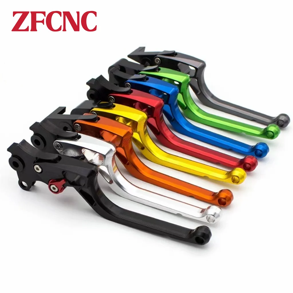 Fydun Motorcycle Brake Clutch Lever, 1 Pair Left And Right Adjustable