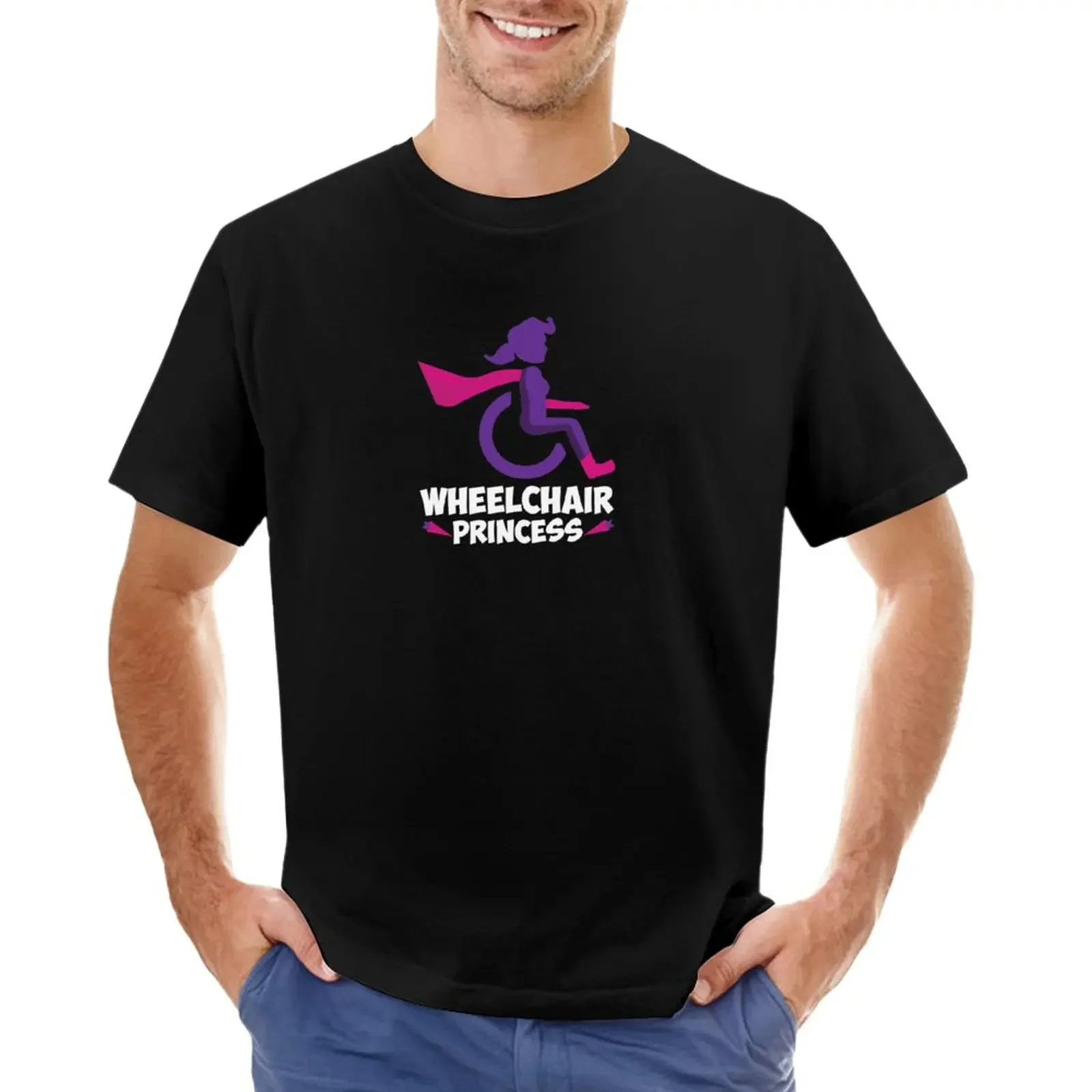 

Funny Wheelchair Princess Disability Carer Gift T-Shirt Aesthetic clothing for a boy blacks oversizeds mens cotton t shirts