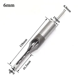 Premium HSS Square Hole Drill Set for Woodworking and DIY Furniture (6mm)