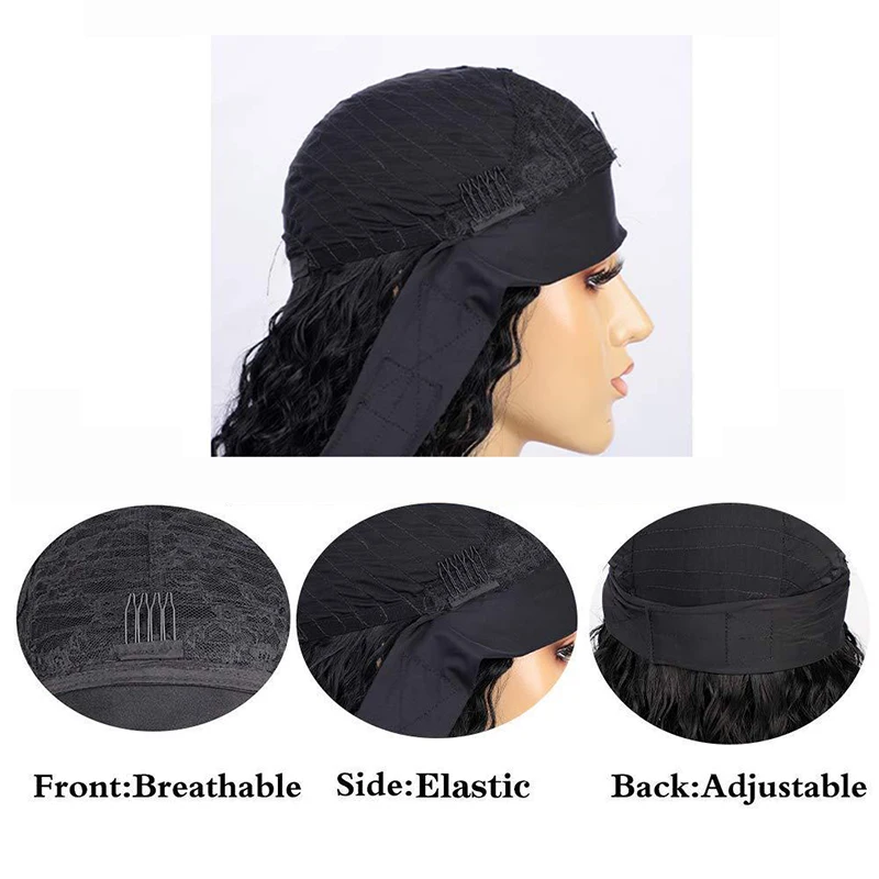 Faux Locs Synthetic Braided Headband Wigs Long Dreadlocks Goddess Nu Locs Curly Wig Freetress Twist Crochet Hair for Women
