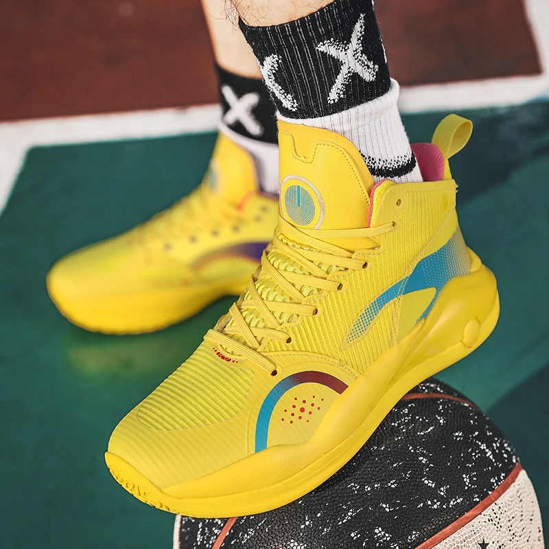 Fashion Men Professional Basketball Shoes Kids Sport Shoes Cushion Wearable Sneakers Men High quality Basketball Boots For Men