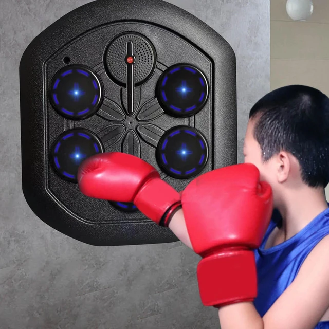 Music Boxing Machine with Boxing Gloves, Wall Mounted Smart Bluetooth Music  Boxing Trainer, Boxing Target Training Exercise Equipment for Home