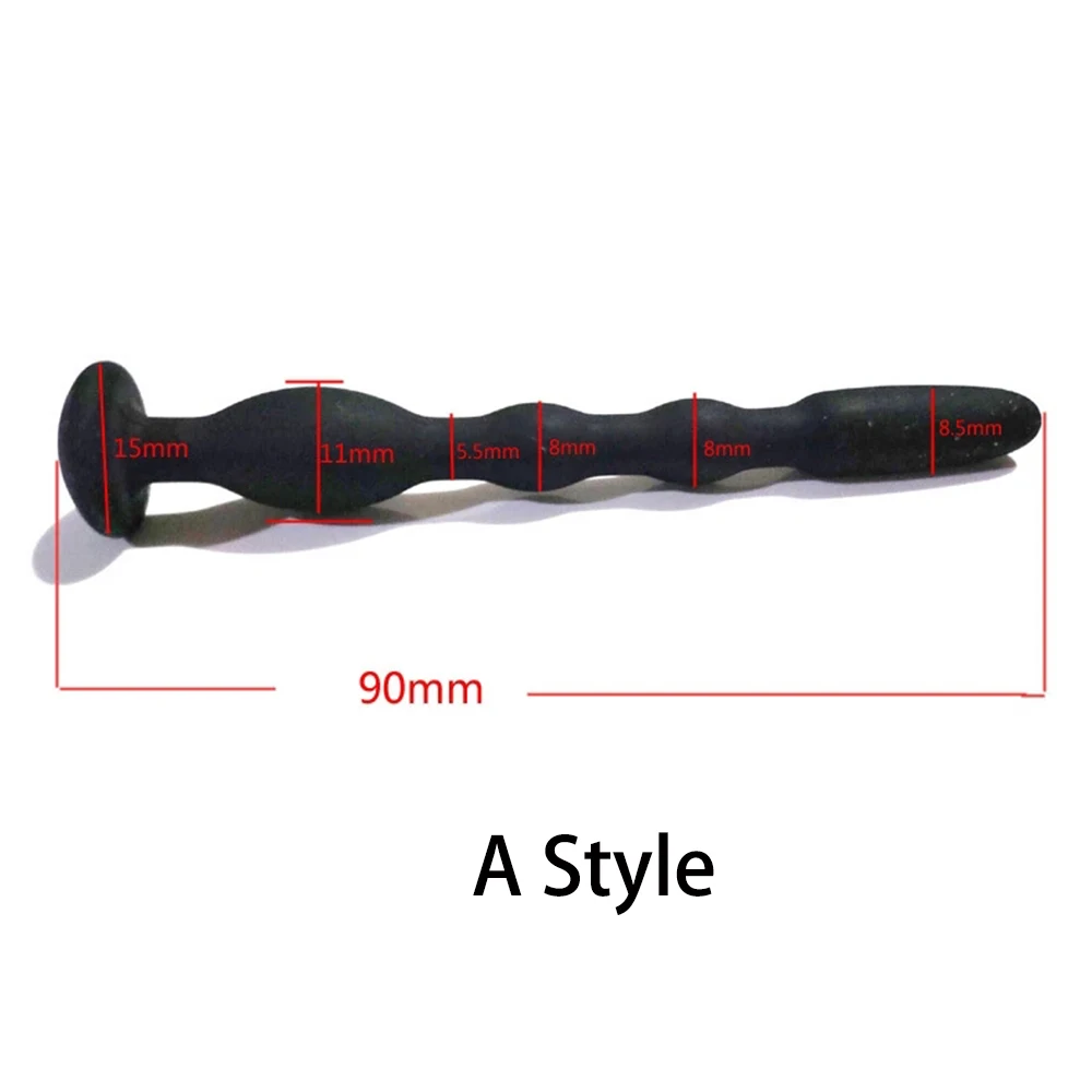 Urethral Dilator Silicone Urethral Dilator Horse Eye Stimulation Massager Sex Toys for Men Gay Penis Plug Insert Urethra Catheter Dilator Silicone Adult Tools 10 Styles