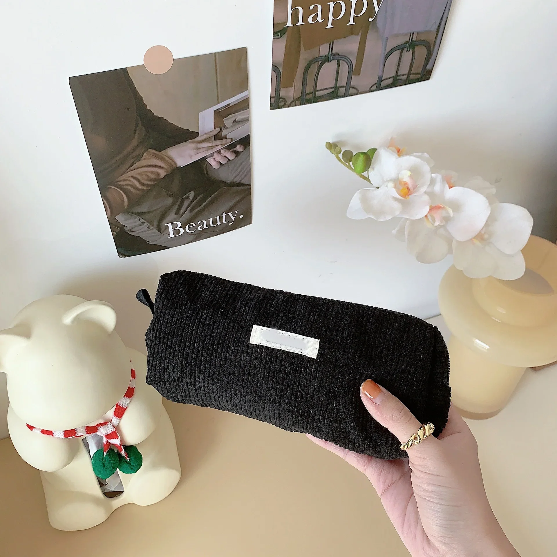 Trousse Scolaire,Trousse Feutre,Trousse Kawaii Pouvant Contenir 100 Stylos, Trousse À Crayons À