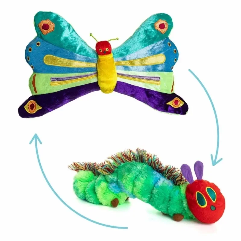 

New Book The very hungry caterpillar Change Butterflies Plush 40CM Kids Stuffed Toys For Children Christmas Gifts