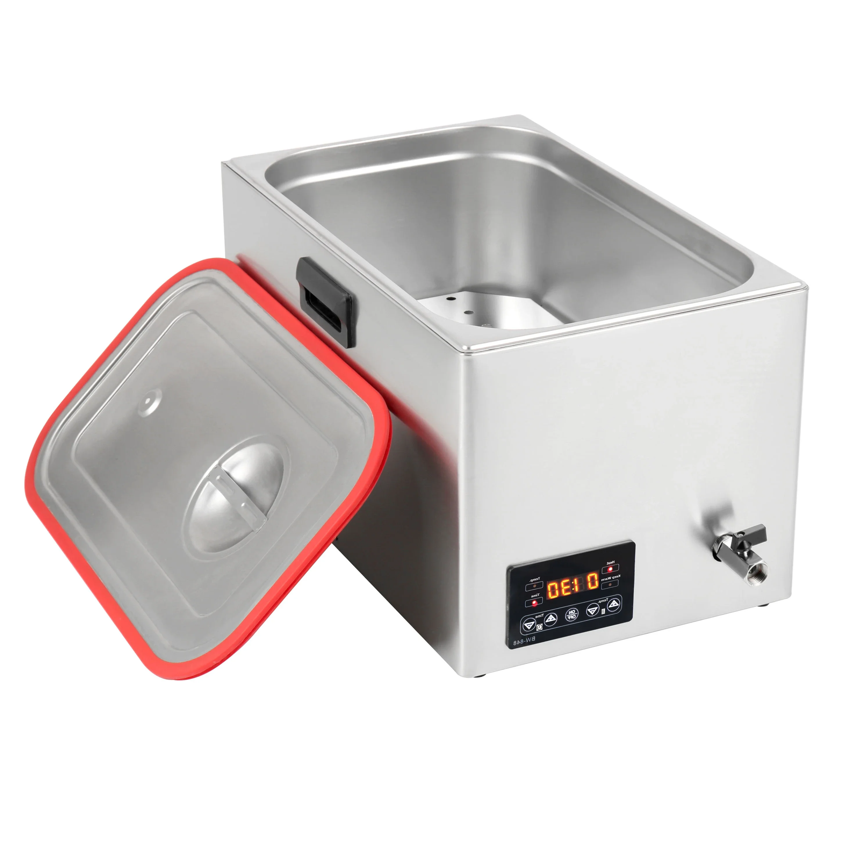 26L Stainless Steel Slow Cooker Machine With Silicon Lid