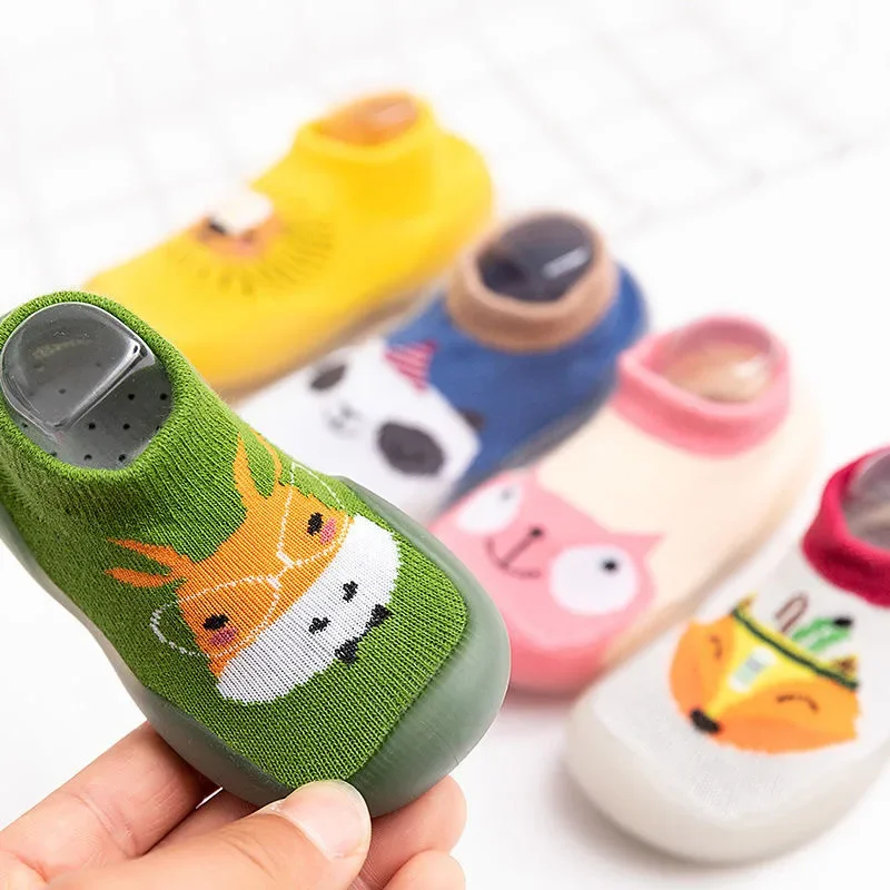 

Boy Shoes Soft Rubber Sole Baby Socks Shoes Infant Cute Cartoon Kids Child Floor Sneaker BeBe Booties Toddler Girls First Walker