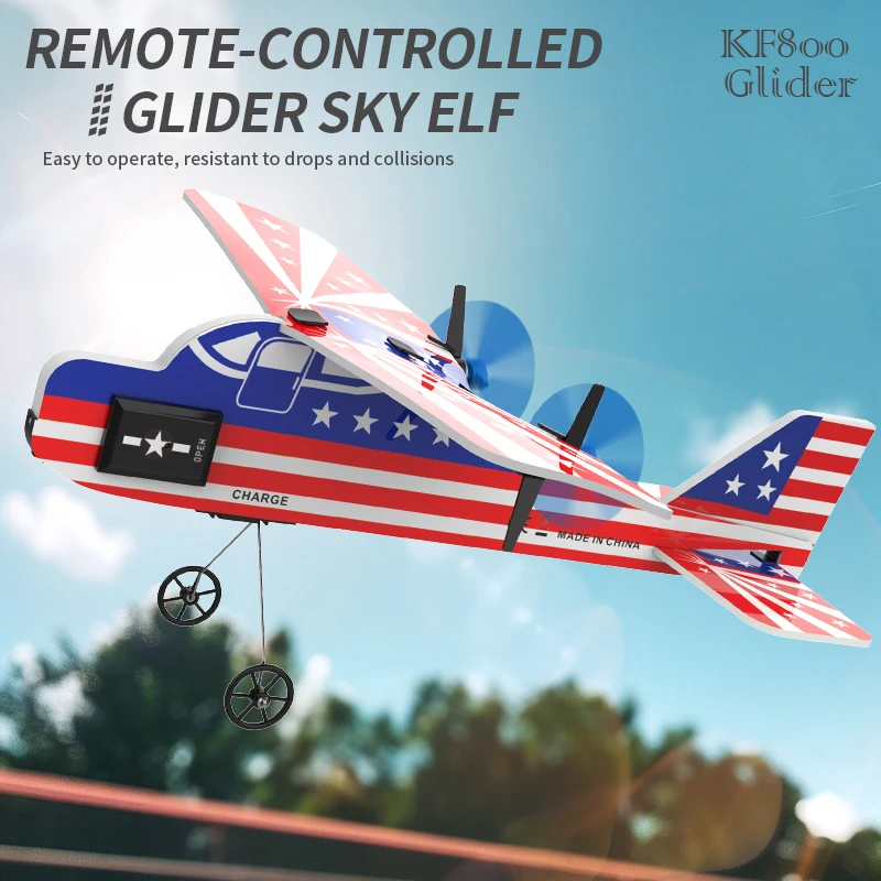 Détail du cockpit du planeur RC Fighter KF800/801/802 en mousse EPP, avec hublot transparent