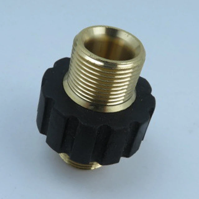 Nyomásmosó Tömlő Gyors Csatlakozó M22 Metrikus Férfi Szál Illesztő Adapter Kerti Nagynyomású Mosó - Image 2