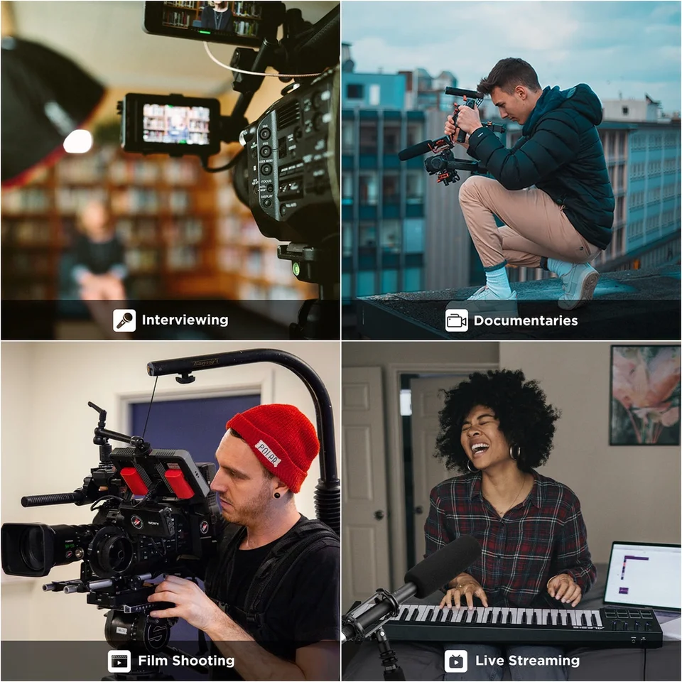 Microfono Shotgun BOYA BY-BM6060 XLR - Super Cardioide Per Video E Interviste - Foto 11