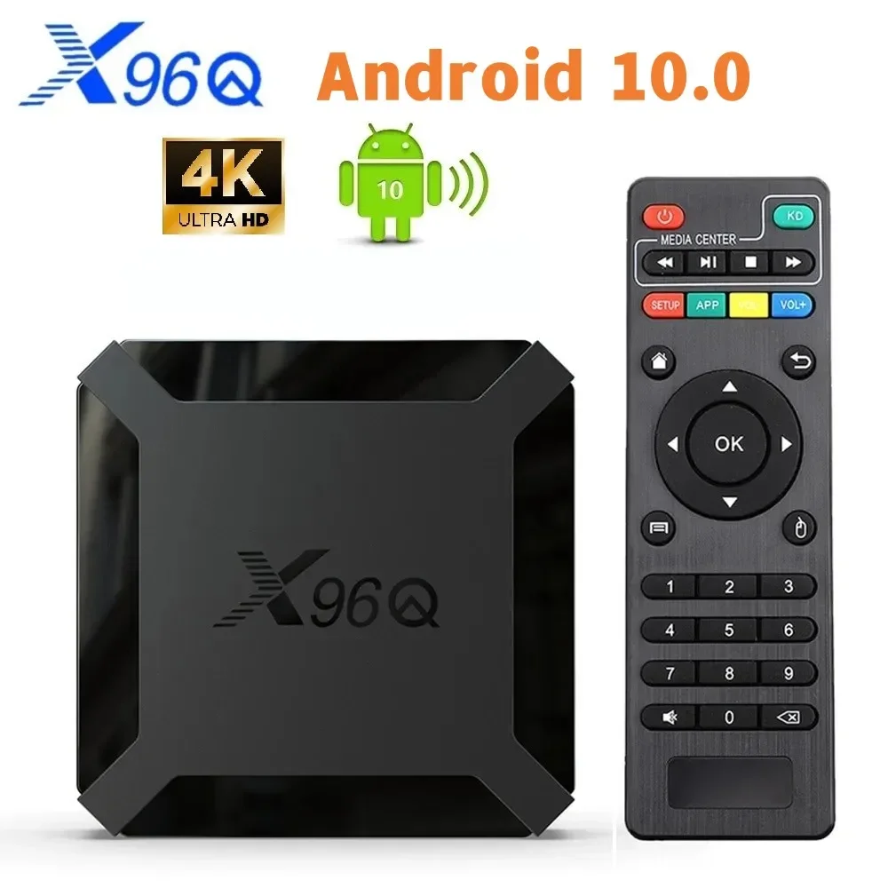 X96Q Android 10.0 Smart Tv Box 2Gb 16Gb Allwinner H313 Quad Core 2.4G Wifi 4K Vs X96 Mini Set Top Box 1Gb 8Gb Top Box