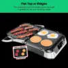 5-in-1 Digital Panini Press Grill Sandwich Maker and Griddle Grill Combo with Removable, Reversible Dishwasher-Safe Gril 4