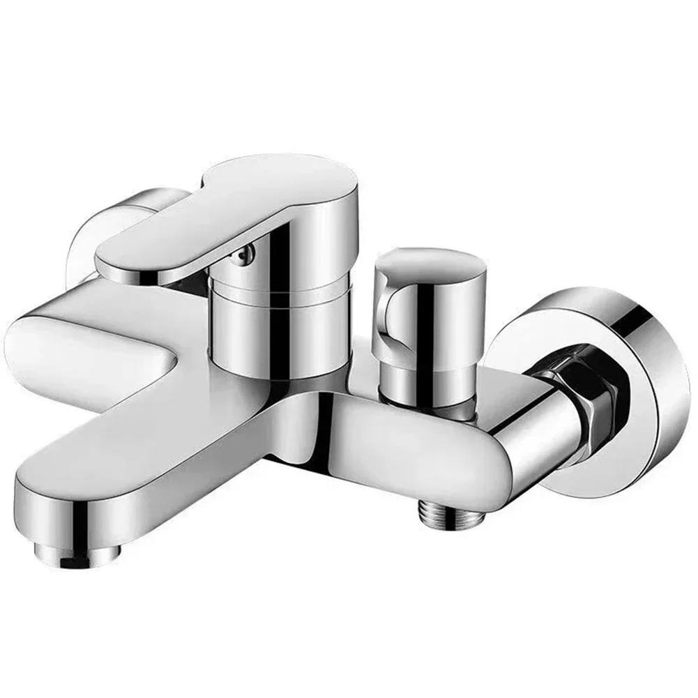 Bathroom Triple Shower Faucet Hot And Cold Water Bath Mixer Bathtub Tap Brass Bathroom Fixture 1pc Bathtub Faucet