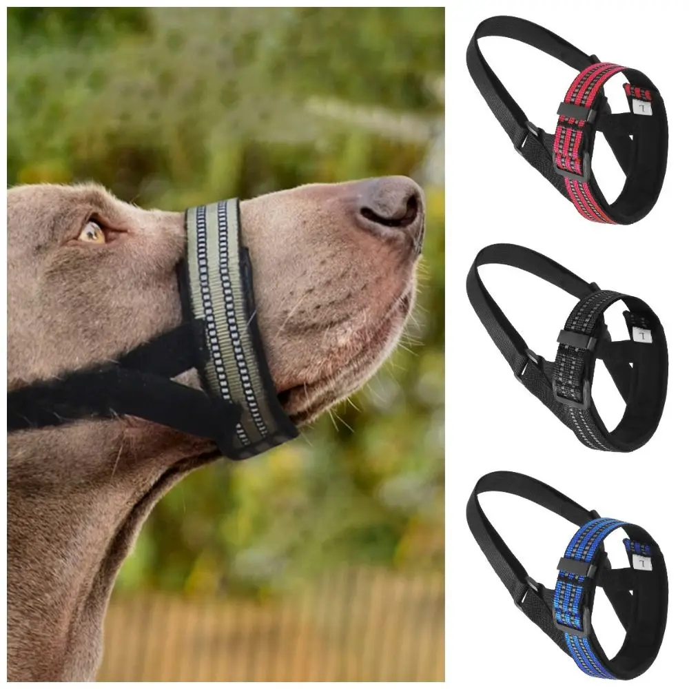 

Prevent Biting Barking Pet Dog Muzzles Soft Breathable Dog Mouth Guard Adjustable Durable Dog Anti-Barking Mouth Cover