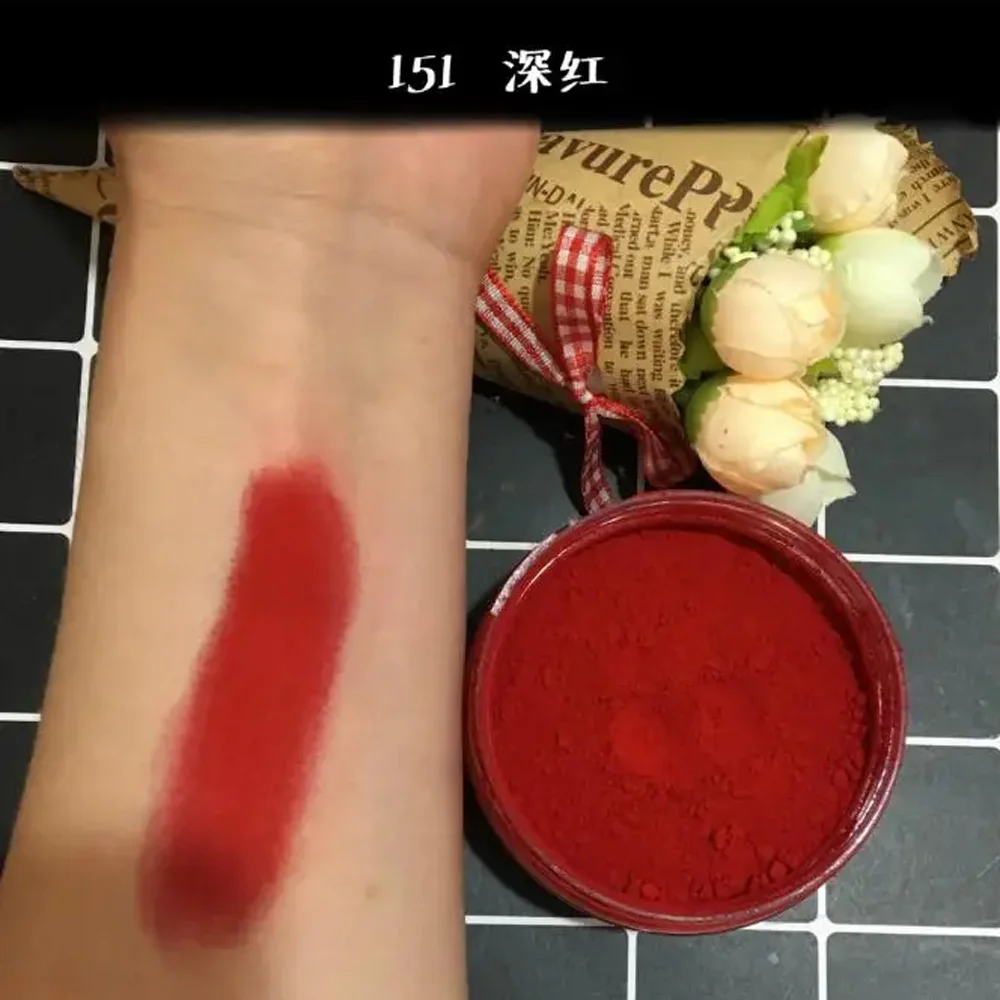 네일, 립스 메이크업, 레진 페인트, 아크릴 DIY 공예, 첨가제, 무독성, 고커버리지를 위한 매트 파우더 피그먼트 레드 핑크 블랙 화이트