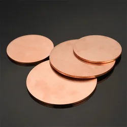 Premium Quality Pure Copper Circular Discs - Set of 5, Various Sizes & Thickness Options - 30 x 0.5mm