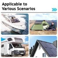Panneau solaire flexible 100W/200W/300W/400W, étanche IP67, ultra-léger, kit de panneaux solaires hors réseau, chargeur solaire pour balcon, maison, camping-car, camping, alimentation énergétique extérieure 7