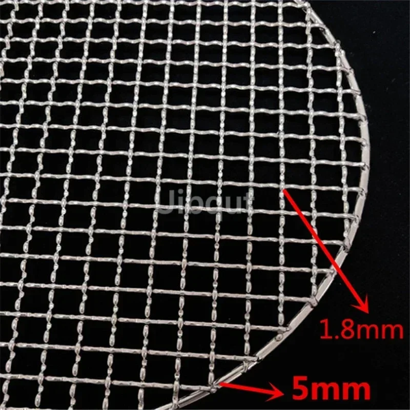 BBQ Grill Mesh Home Roast Nets Bacon Grill Tool Iron Nets non-stick BBQ Mat Grid 304 Stainless Steel smoker accessories