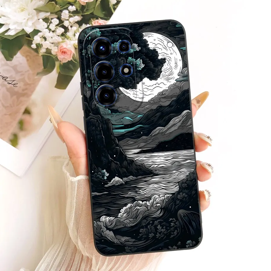 Luxury Space Volcano Painted Soft Silicone Candy Color Protection Case