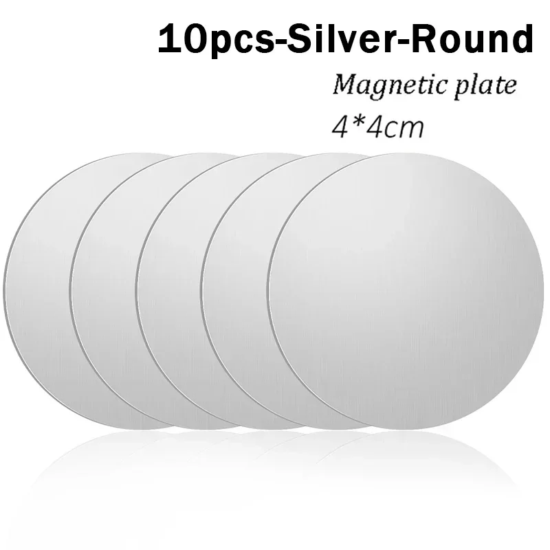 Round Silver 10PCS