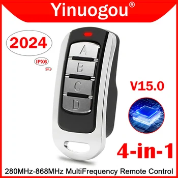 차고 문 원격 제어 433MHz 868MHz 287MHz-868MHz 복사기, 차고 문 오프너 롤링 코드 송신기 게이트 제어 4 키