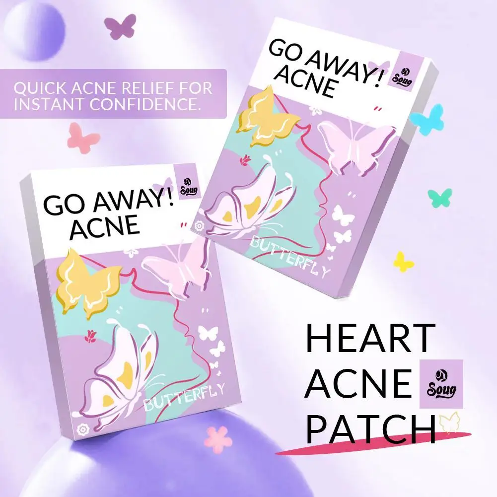 Butterfly Shape Acne Pimple Patch Stickers Blemish Spot Concealer Cover 0.1mm Acne Treatment Pimple Remover Skin Care
