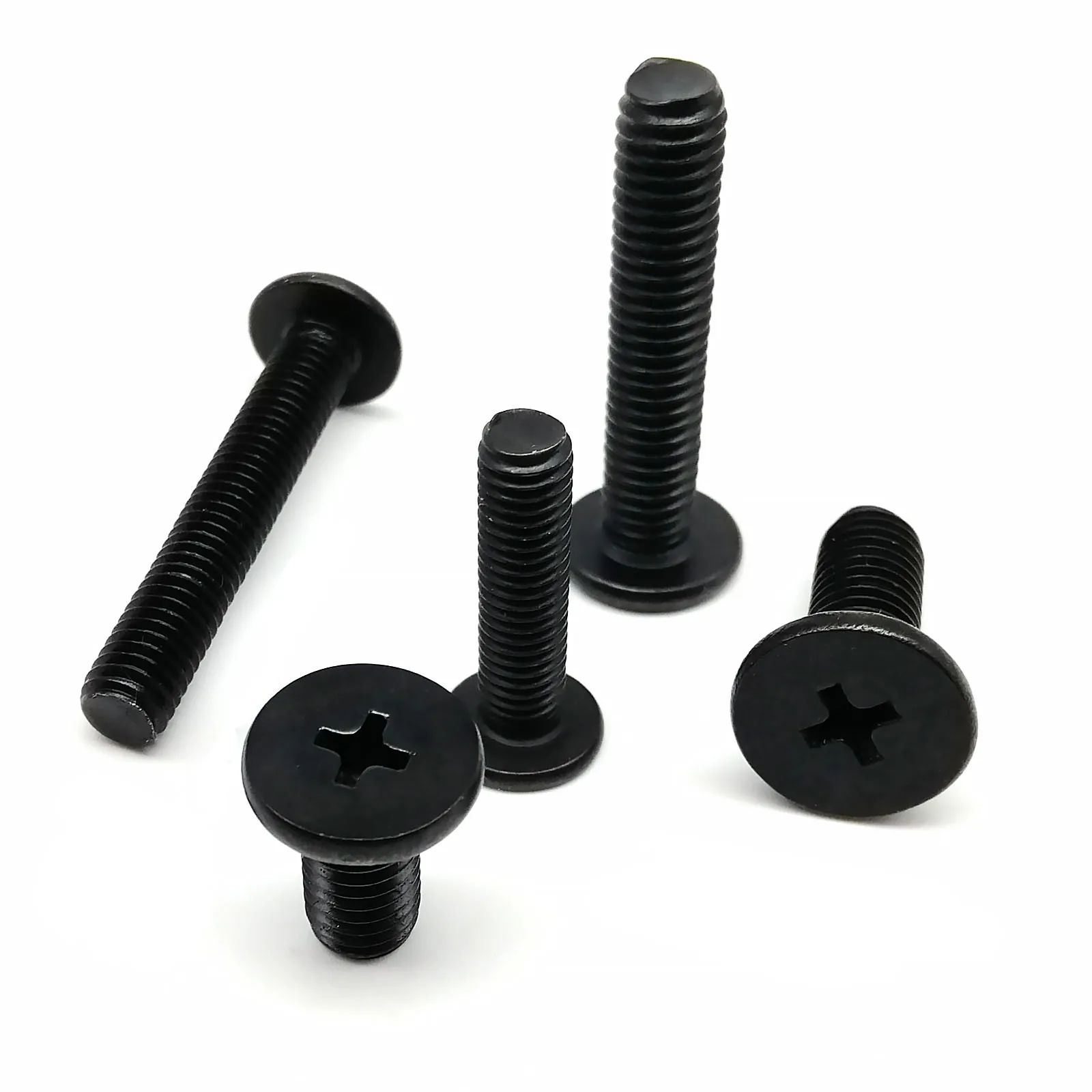304 Stainless Steel Laptop Computer Cross Phillips Ultra Thin Low Flat Wafer Head Bolt Screw CM M1.6 M2 M2.5 M3 M4 M5 M6