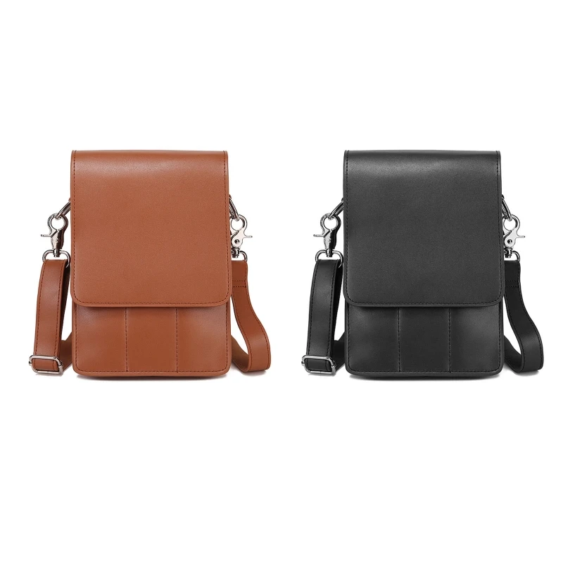 

Hair Stylist Pocket Hairdressing Tool PU Leather Pouch Scissors Bag with Strap 066F