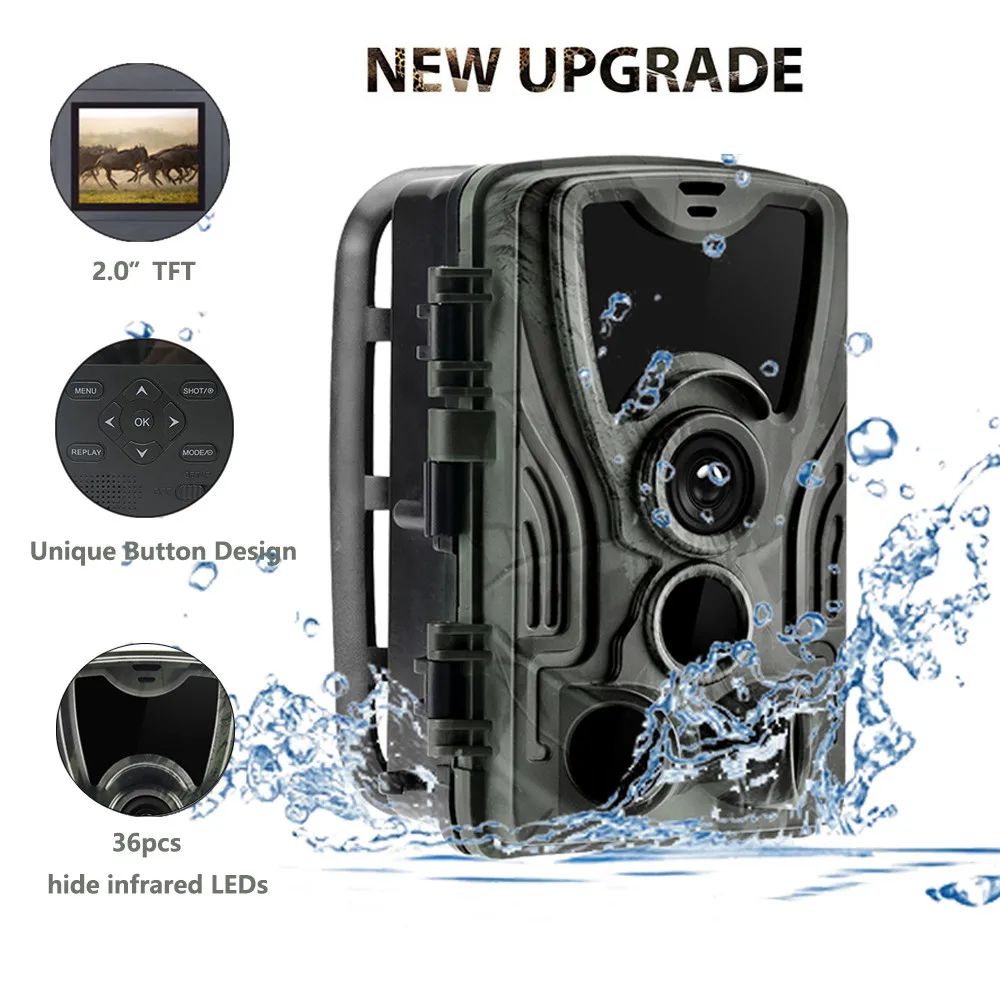 Outdoor 20MP HD Trail Hunting Camera Wildlife Night Vision Wireless Surveillance Trap Game Waterproof Cam hunting trail camera trail camera