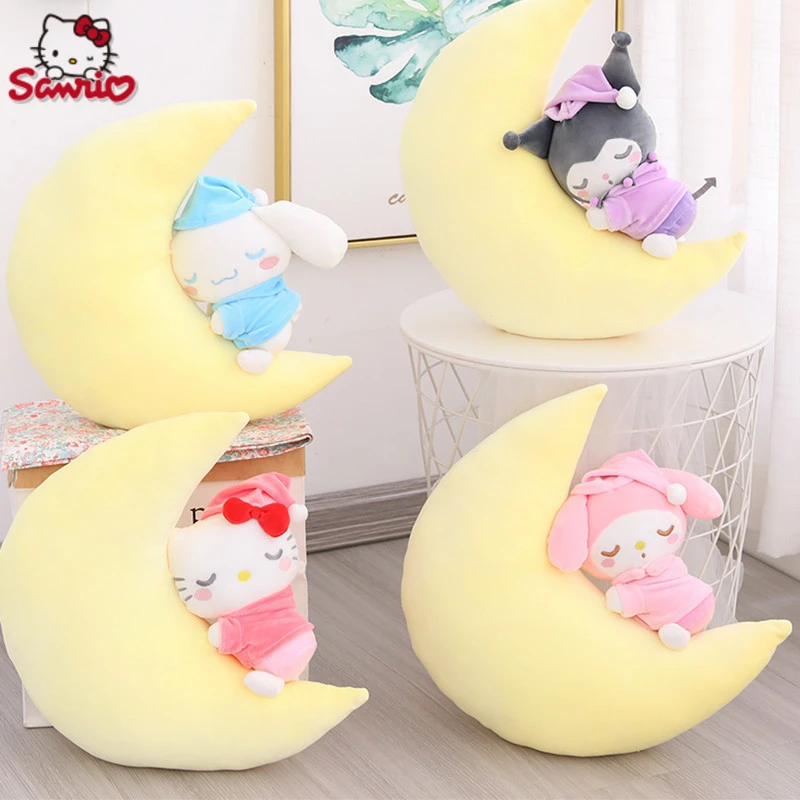 SanrioMoonSleepingPillowHelloKittyMymelodyCinnamorollKuromi